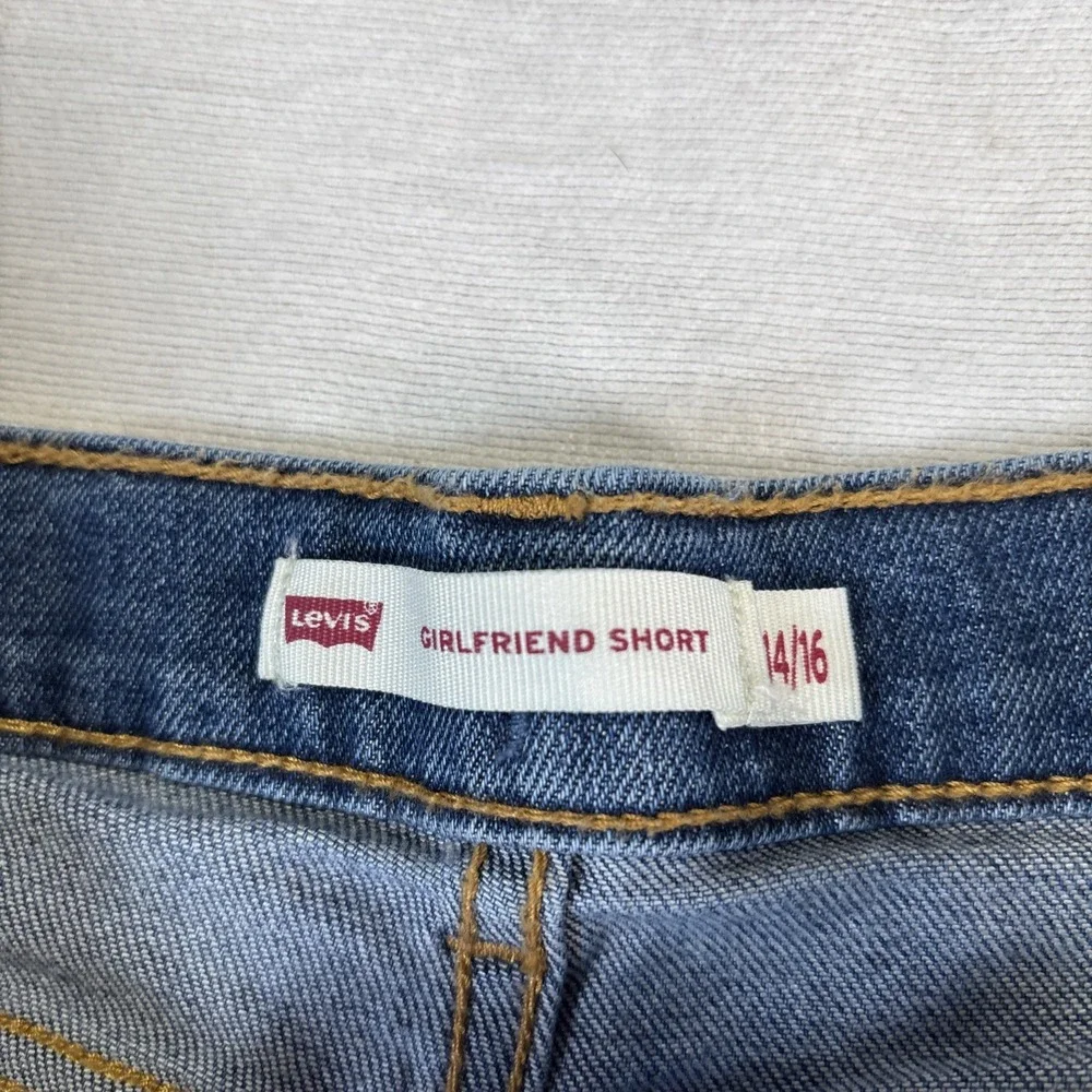 Levi's Girls 14/16 Girlfriend Jean Shorts